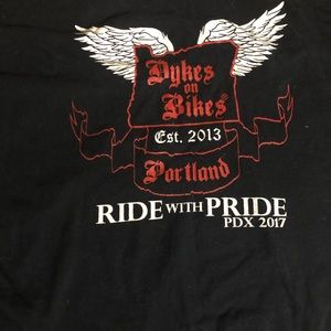 Dykes on bikes motorcycle shirt